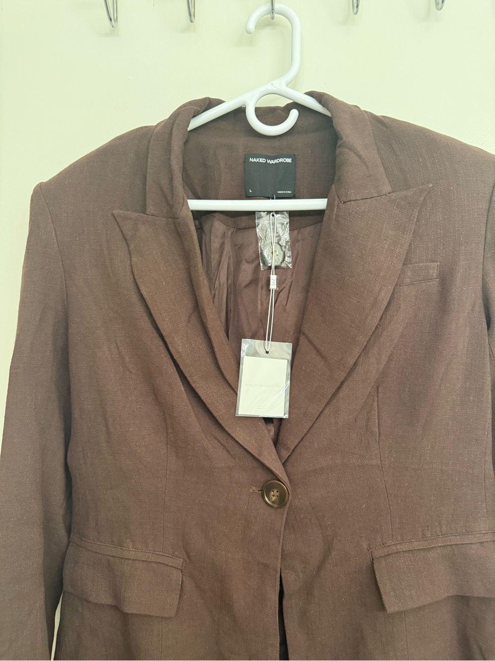 naked wardrobe Brown Single-Button Blazer